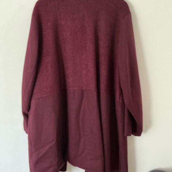 Avenue Burgundy Trench Snap-Closure Coat for Women - Picture 2 of 6